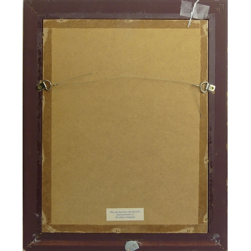 107 - A framed and glazed 24ct Ten Shilling note and a Five Pound note made in a Limited Edition, No 463 o... 