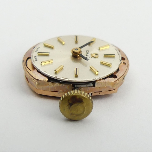 79 - Ladies Omega 14ct gold manual wind watch, 18mm including button. UK Postage £12. Condition Report: W... 