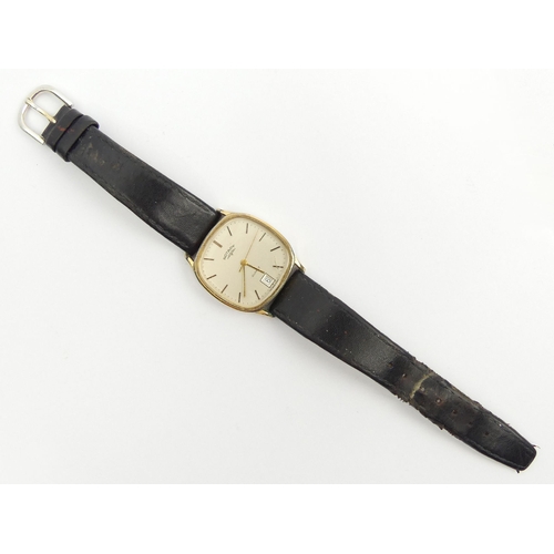 86 - Gents Rotary gold tone watch, an Art Deco Tank watch and a Ladies Rotary manual wind watch, Tank 40 ... 