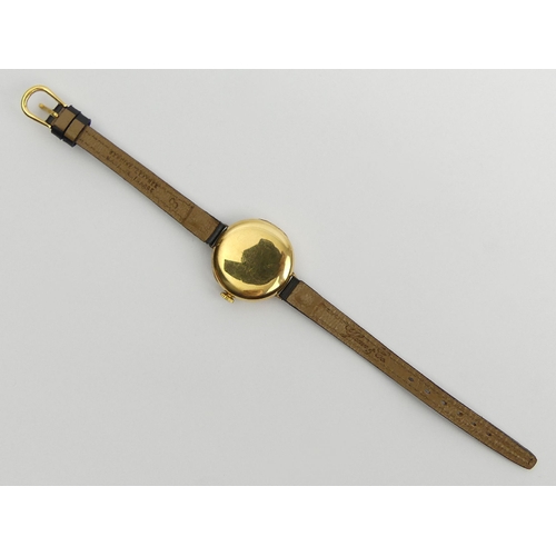 96 - 18ct gold I.W.C. Trench watch with a Peerless movement case, Glasgow 1924, 28mm including button. UK... 