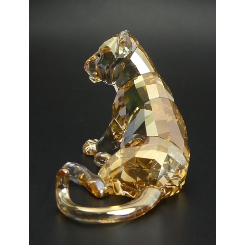 277 - Swarovski SCS Lion Cub 2016 Edition with original box and certificate, 5cm high. UK Postage £12.