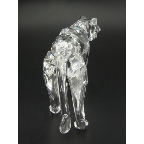 280 - Swarovski crystal Tiger - Endangered Species figure with original box and Certificate of Authenticat... 