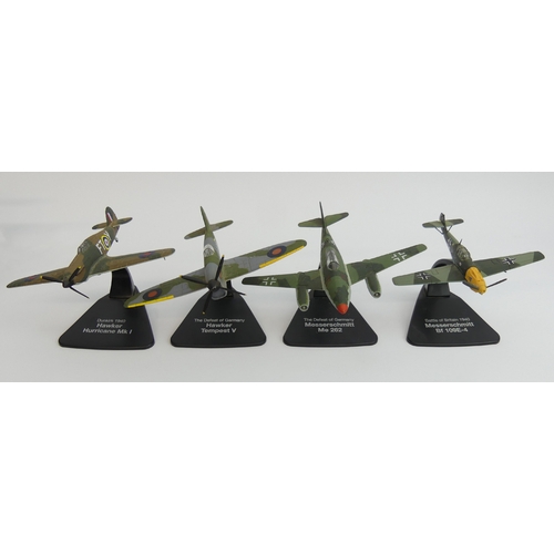 304 - A collection of die cast model aeroplanes including Corgi. Widest 19cm. UK postage £18.