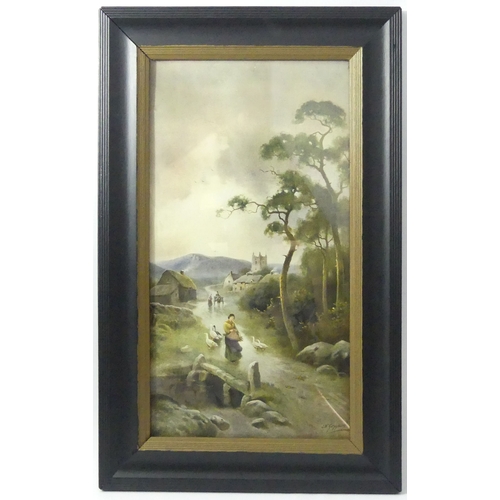 333 - Three Victorian framed and glazed rural scene prints, largest 56 x 36cm. Collection Only.