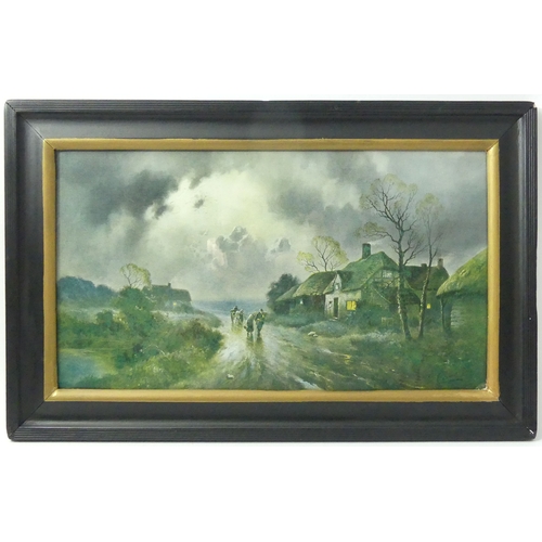 333 - Three Victorian framed and glazed rural scene prints, largest 56 x 36cm. Collection Only.