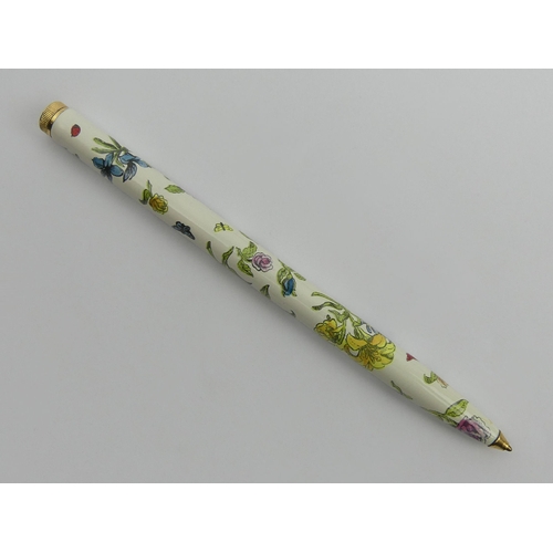 163 - Bilston & Battersea enamels ballpoint pen, 12.5cm. UK Postage £12.