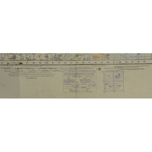 122 - An interesting collection of Ordinance Survey World War II from 1940 - 1945 Air Force Maps, covering... 