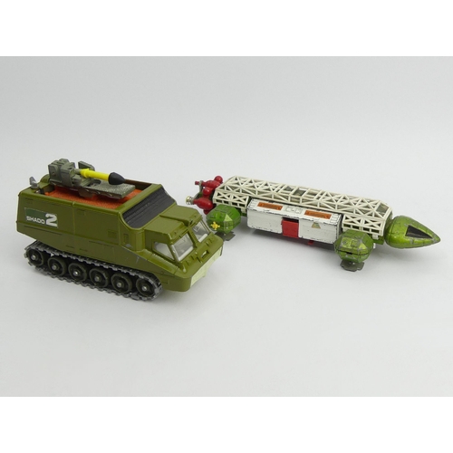 302 - Dinky UFO Shado 2 missile launcher and an Eagle. UK Postage £12.