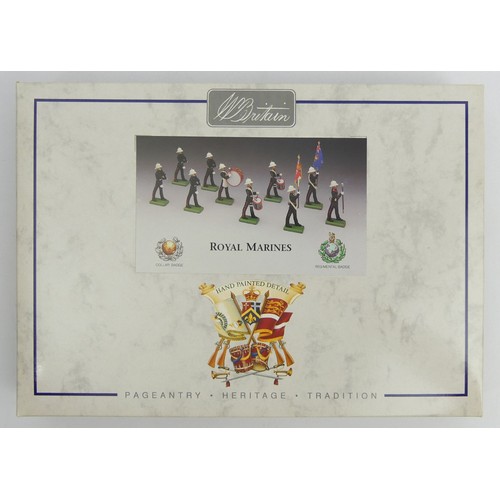 322 - Britains Royal Marines diecast soldiers, boxed. UK Postage £12.