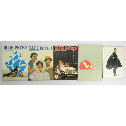 323 - Yellow Submarine gift book, Adam Adamant Annual and three Blue Peter Annuals 4, 5, & 6. UK Postage £... 