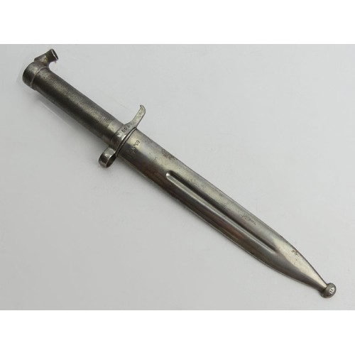 123 - World War II Swedish knife bayonet for M/1896 rifle, 35.5cm. UK Postage £12.