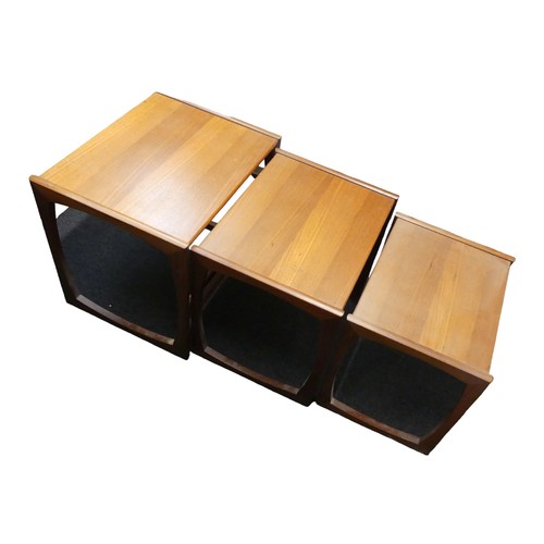 338 - A nest of three G Plan teak tables. Collection only.