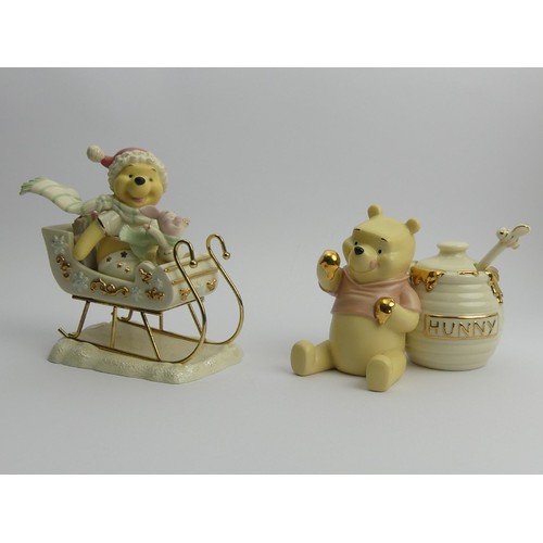 228 - Two Lennox Disney showcase Winnie the Pooh figures, 