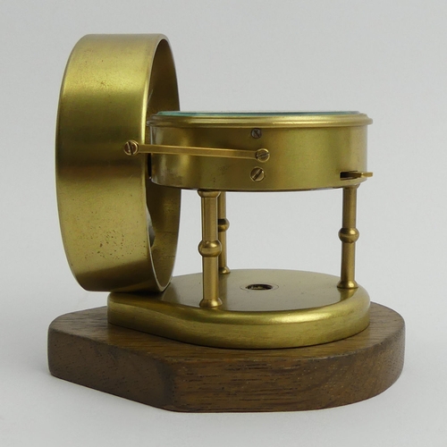 216 - Brass wind gauge (anemometer) by W.H. Bailey & Co Ltd, early 20th century, 9.5cm high. UK Postage £1... 