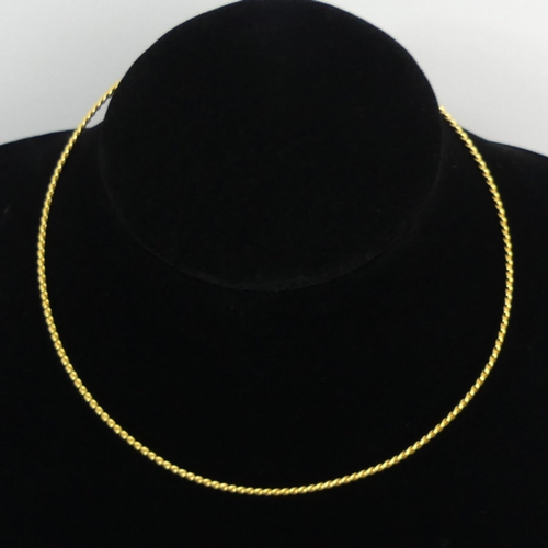 76 - Lalique Paris gold tone choker necklace, 6.9 grams 42cm. UK Postage £12.