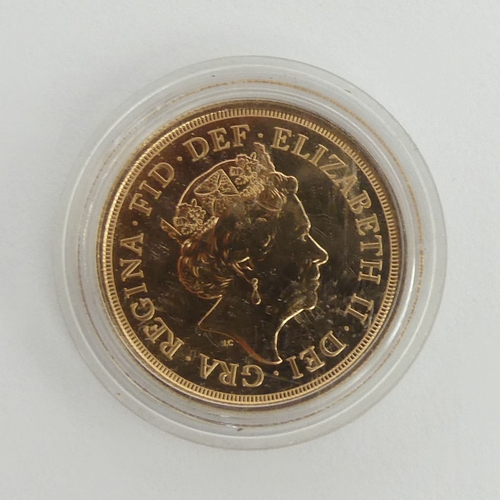 198 - Elizabeth II 2022 double sovereign - uncirculated. UK Postage £12.