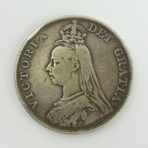 195 - Queen Victoria 1889 double florin.