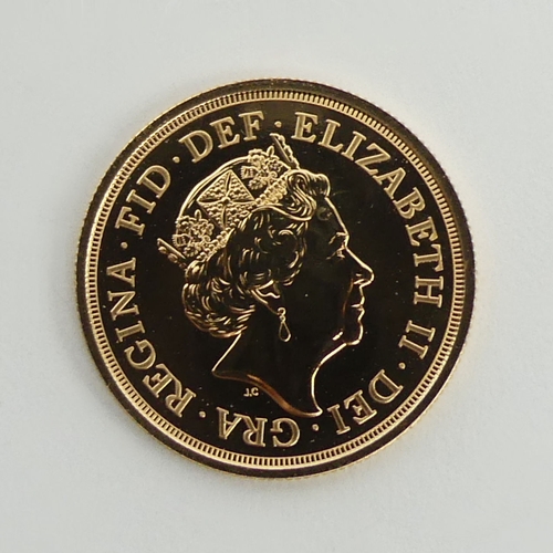 198 - Elizabeth II 2022 double sovereign - uncirculated. UK Postage £12.