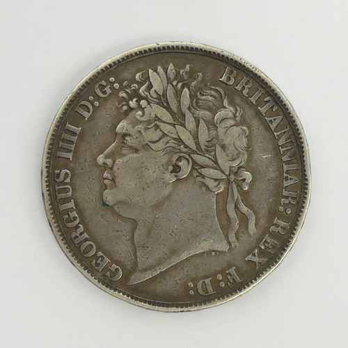 200A - King George IV 1822 silver crown.