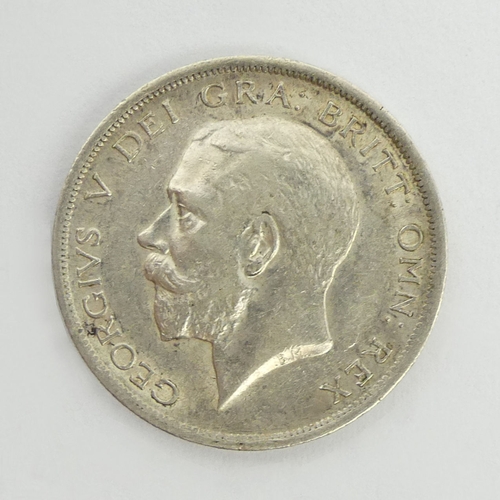 207 - George V 1916 silver half crown.