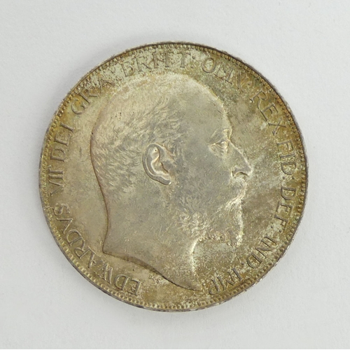 210 - Edward VII 1902 silver crown.