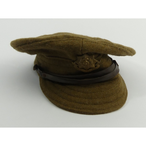 270 - World War I type 1917 71/4 Trench Cap, East Yorkshire regiment. UK Postage £12.