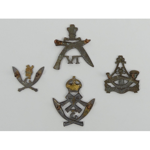 272 - Four Gurkha Regiment cap badges. UK Postage £12.