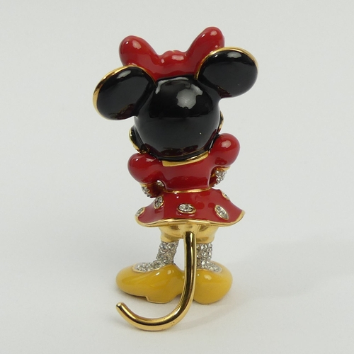 363 - Swarovski Arribas Minnie Mouse figure, 6cm. UK Postage £12.