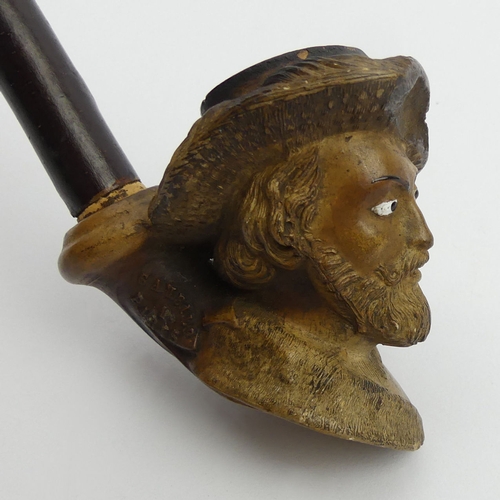 410 - Gambier Paris head of Rubens No 436, cherry wood mouthpiece,
Length 21cm. UK Postage £12