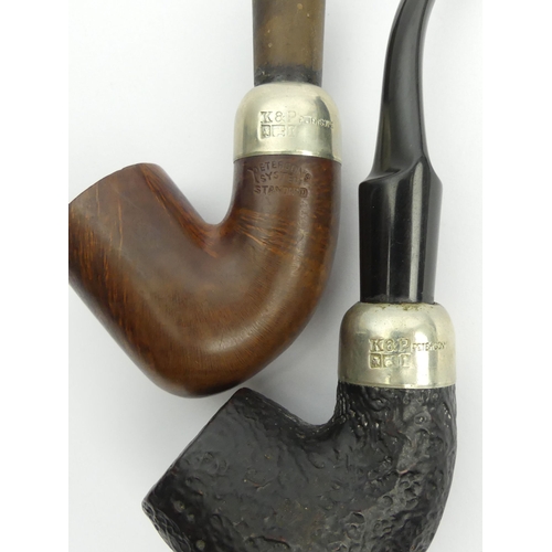 427 - Two 1970’s Kapp & Peterson Dublin pipes, a Peterson system standard 307 sandblast and a Peterson sys... 