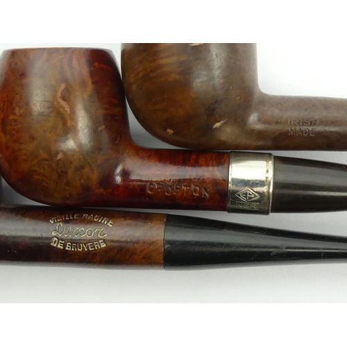 430 - Twelve vintage pre-smoked medium size briar pipes all in reasonable condition. UK Postage £12.