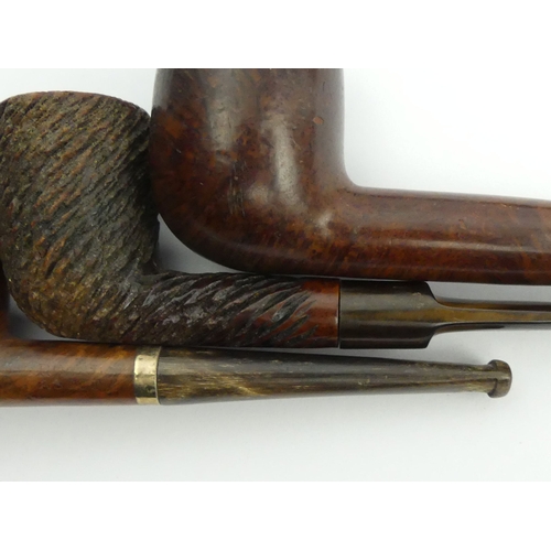 431 - Twelve vintage pre-smoked medium size briar pipes, all in reasonable condition.
UK Postage £12.