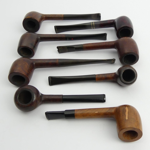 433 - Eight vintage pre-smoked medium size briar pipes all in reasonable condition.
UK Postage £12.