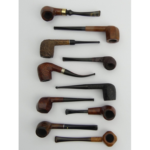 434 - 10 Vintage pre-smoked medium size briar pipes, all in reasonable condition.
UK Postage £12