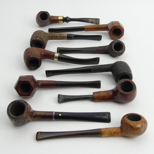 434 - 10 Vintage pre-smoked medium size briar pipes, all in reasonable condition.
UK Postage £12