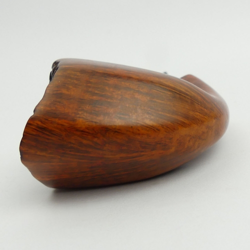 440 - Danish Nording flame grain handmade briar, lightly smoked C.1970, 15cm/6” long, bowl 7cm /3 ½” UK Po... 