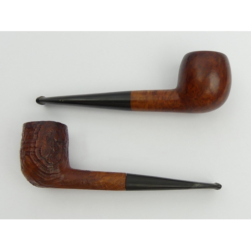 442 - A matched pair of Dunhill pipes dated 1955, a tanshell medium billiard, stamped 35 F/T, Dunhill Made... 