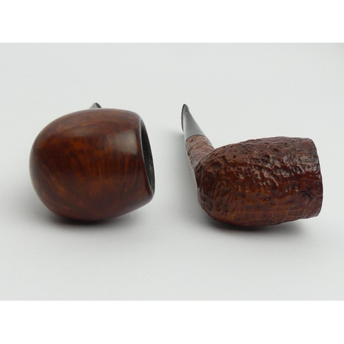 442 - A matched pair of Dunhill pipes dated 1955, a tanshell medium billiard, stamped 35 F/T, Dunhill Made... 