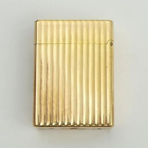 628 - Vintage C.1970’s S.T.Dupont lighter, 20 micron gold plated. UK Postage £12