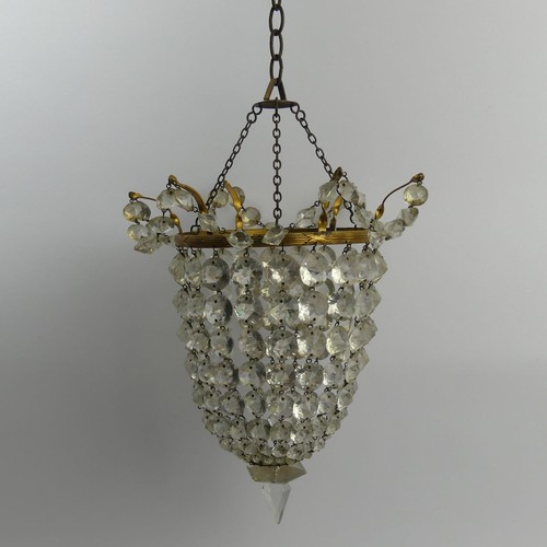 388A - Two glass drop hanging lights and a glass bowl hanging lamp. Collection only.