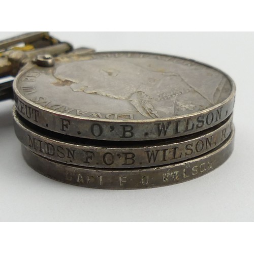 284 - A Victorian medal group to Midsn FOB Wilson RN, HMS Centurion, including the relief of Pekin, along ... 