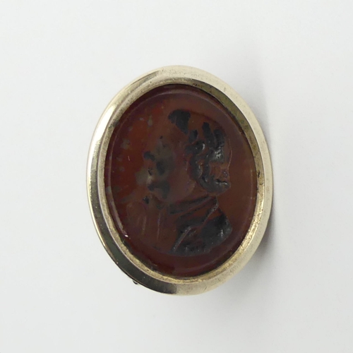 34 - Victorian Intaglio fob seal, 14.3 grams, 32.3mm x 26mm.