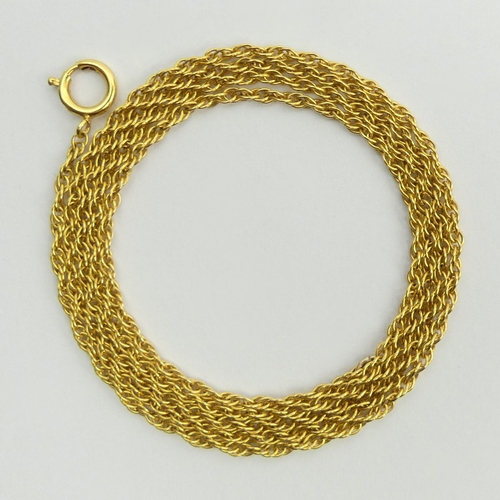 57 - 9ct gold Prince of Wales chain necklace, 4.6 grams, 60cm, 1.28mm.