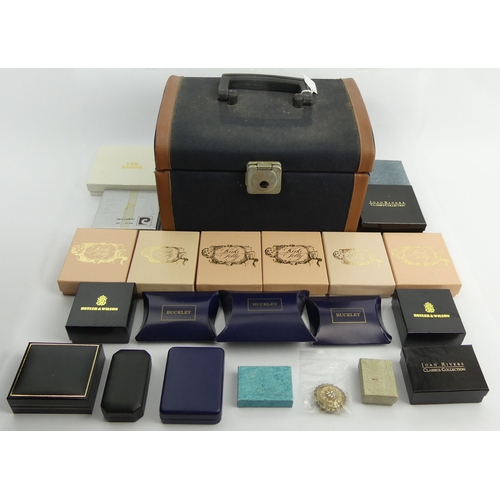 71 - A jewellery box including Butler and Wilson and Kirks Folly costume jewellery.