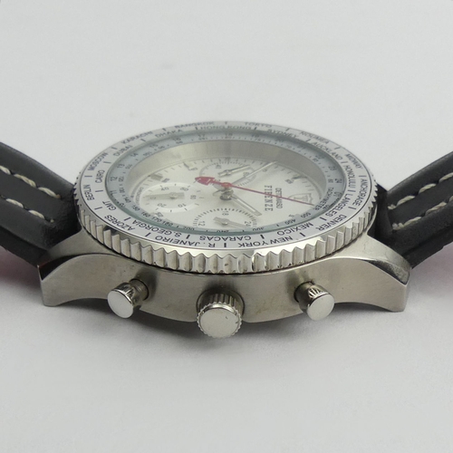 166 - Detomas Firenze Chrono date quartz gents watch, boxed, 45mm wide. 
Condition Report: In working orde... 