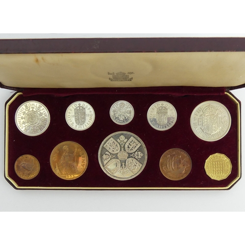 198 - 1953 Queen Elizabeth II Coronation ten coin set from the Royal Mint.