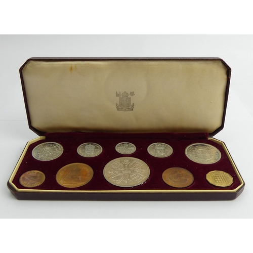 198 - 1953 Queen Elizabeth II Coronation ten coin set from the Royal Mint.