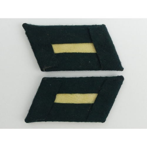 206 - World War II German Wehrmacht officers collar tabs, Infantry branch.