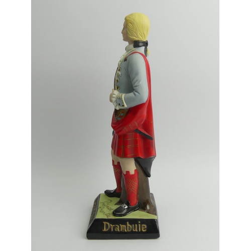 340 - Bisque porcelain, Drambuie advertising figure of Prince Charlie, 34cm.