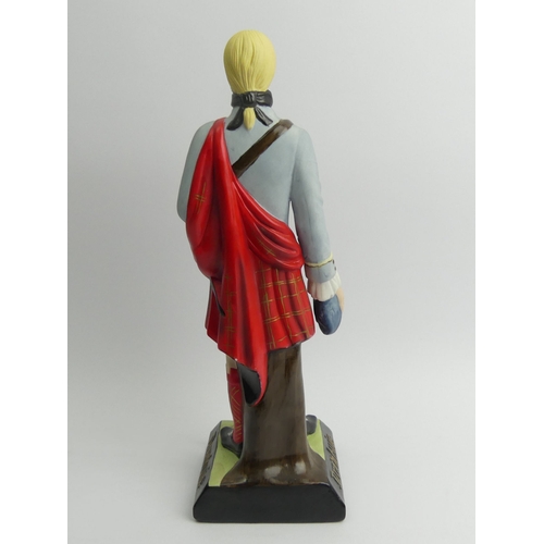 340 - Bisque porcelain, Drambuie advertising figure of Prince Charlie, 34cm.